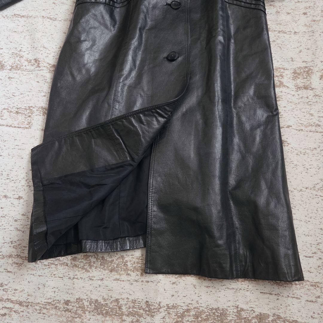 sumipun様◆MYLÈNE LEATHER 牛革トレンチコート 【L〜LL】