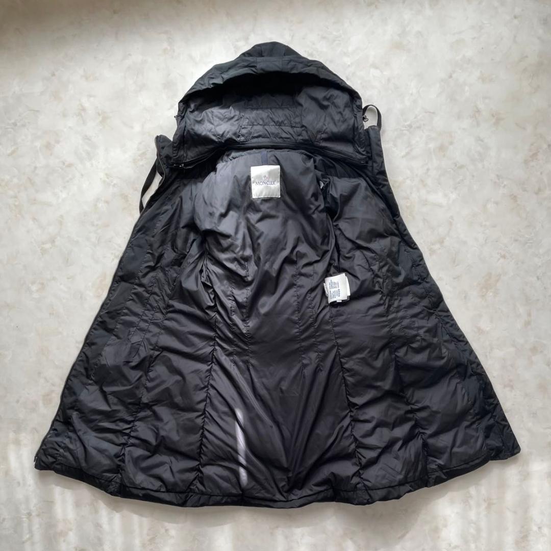 モンクレール NIM GIUBBOTTO ロングダウンコート　XS　ロゴ金具