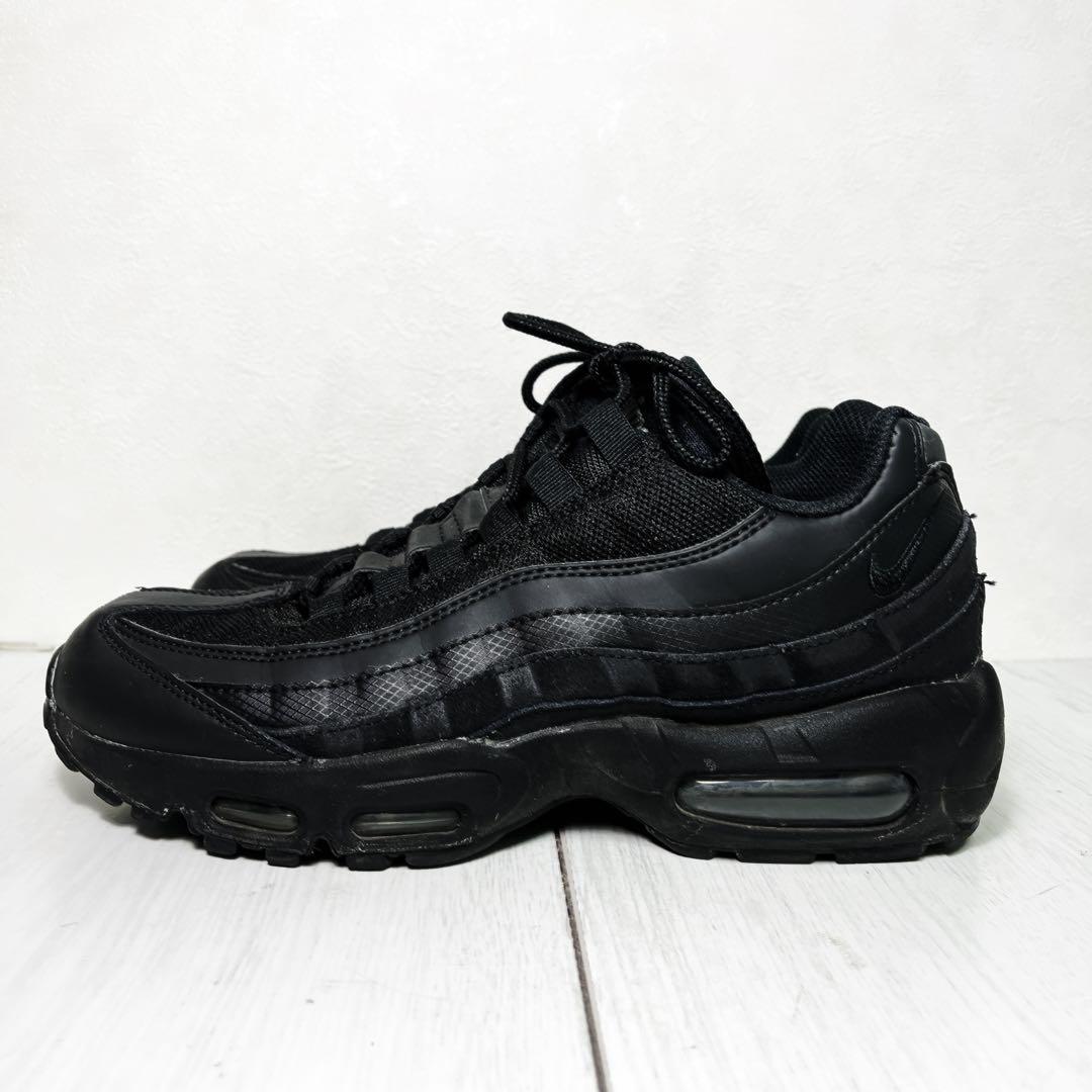 【美品】NIKE AIRMAX95 ESSENTIAL 25㎝ トリプルブラック