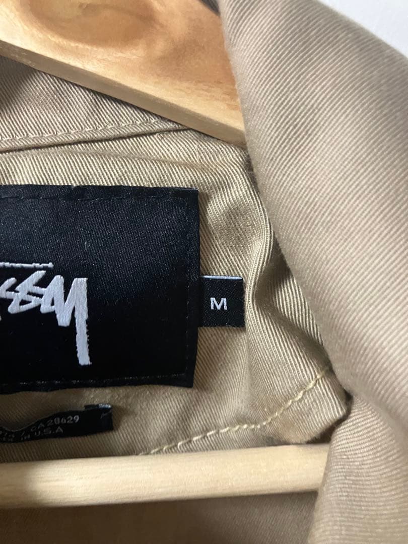 Stussy ベージュ コーチジャケット