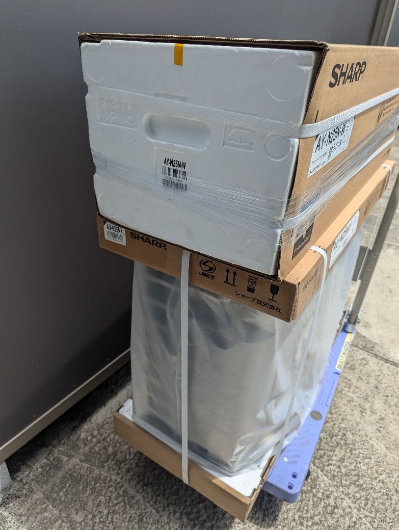 新品ルーム エアコン 25 内機 AY-N25N 外機 AU-N25NY