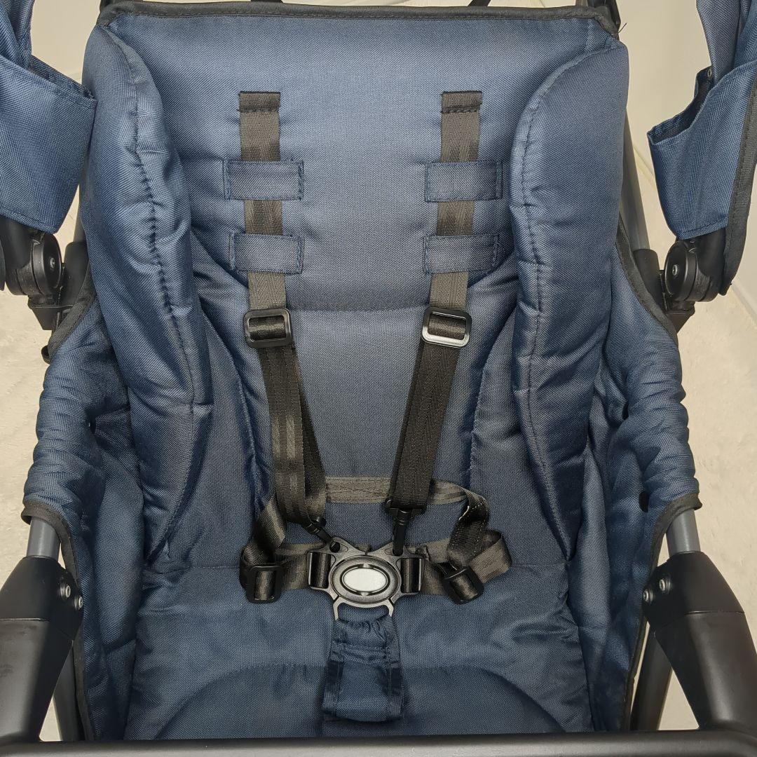【美品】KATOJI ２人でゴー 折りたたみ式ベビーカー ２人乗り ネイビー