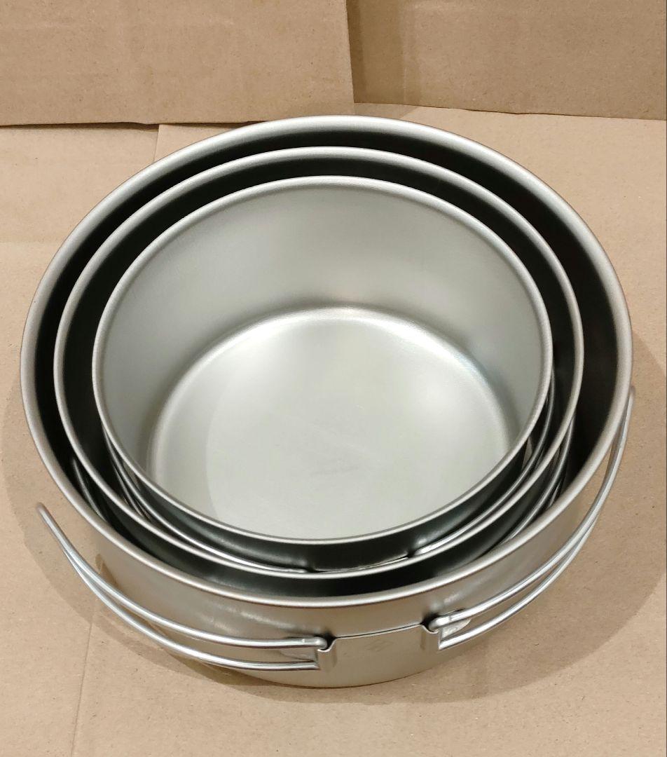 モンベル　チタンクッカー#1・2・3セット　廃盤品　3点セット