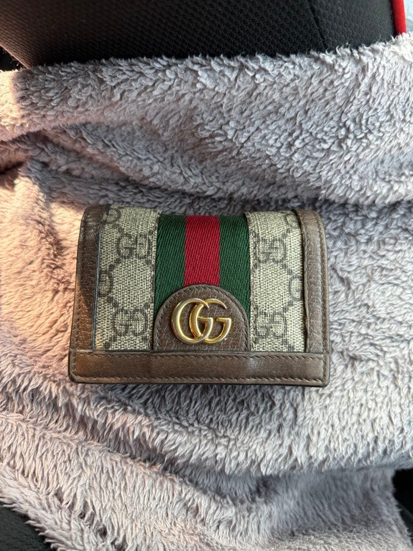 美品GUCCI オフィディア GGカードケース ウォレット ＆紙幣入れ付き