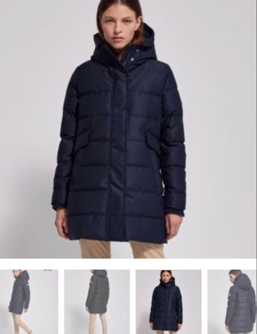 PYRENEX ネイビー フェニックスダウンジャケット 36 ロングダウン