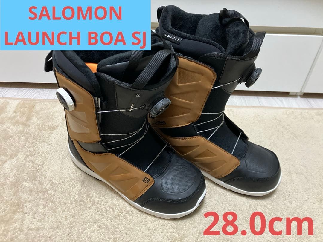【使用少 良品】28.0cm SALOMON LAUNCH BOA SJ スノボ