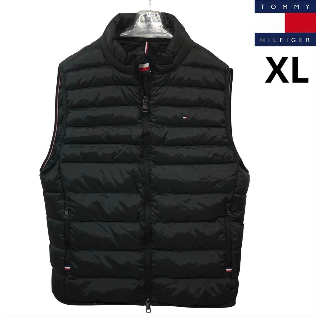 新品 トミーヒルフィガー THPROTECT 軽量 耐水 中綿 ベスト XL 黒