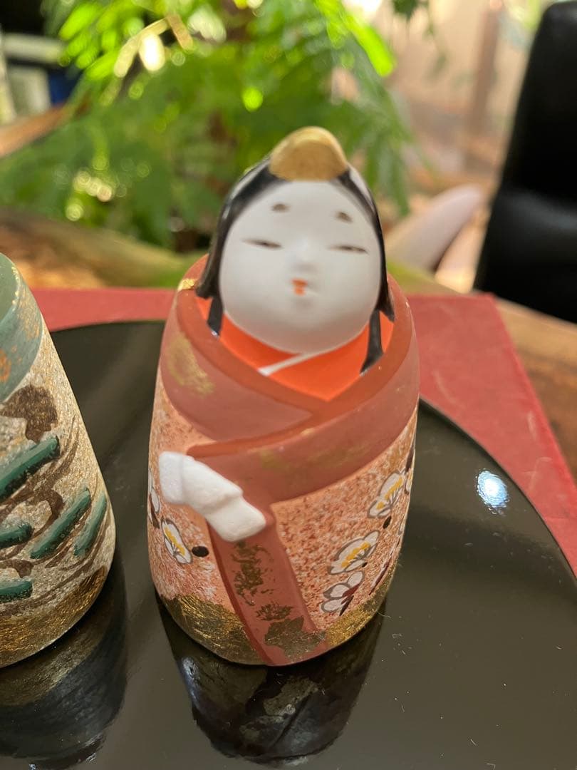 【 純金箔 】 雛人形◆小田益三作 御殿雛 京陶人形 金彩御殿雛 陶器製