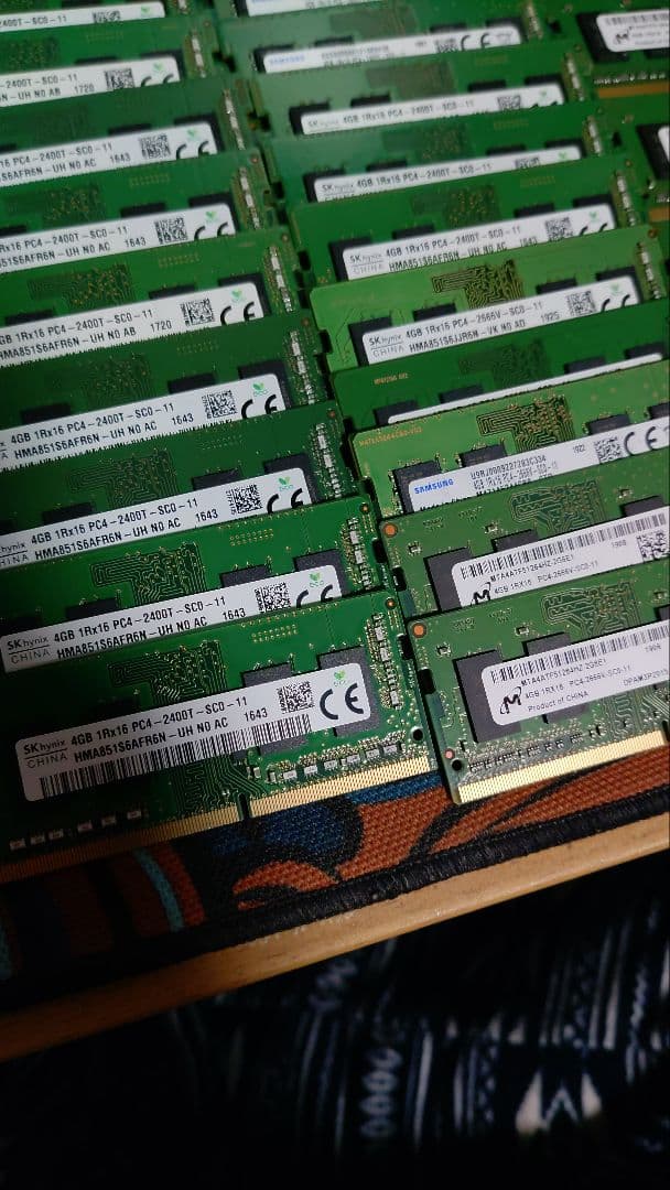 ノートPCメモリ　DDR4 4GB 26枚まとめ