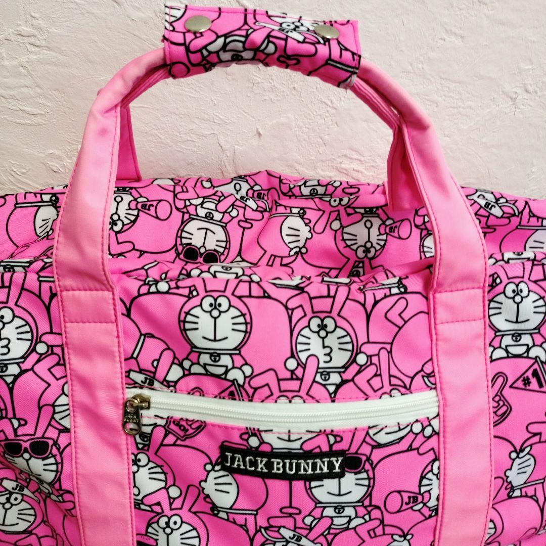 JACK BUNNY ジャックバニー×ドラえもん ボストンバッグ ピンク
