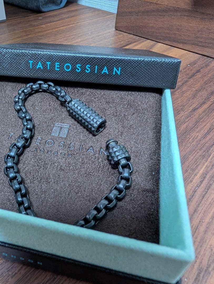 TATEOSSIAN ブラックチェーンブレスレット