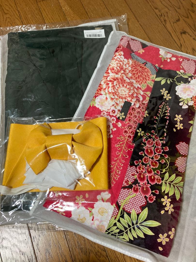 【週末セール】150cm 小学校 卒業 簡単着付け袴セット