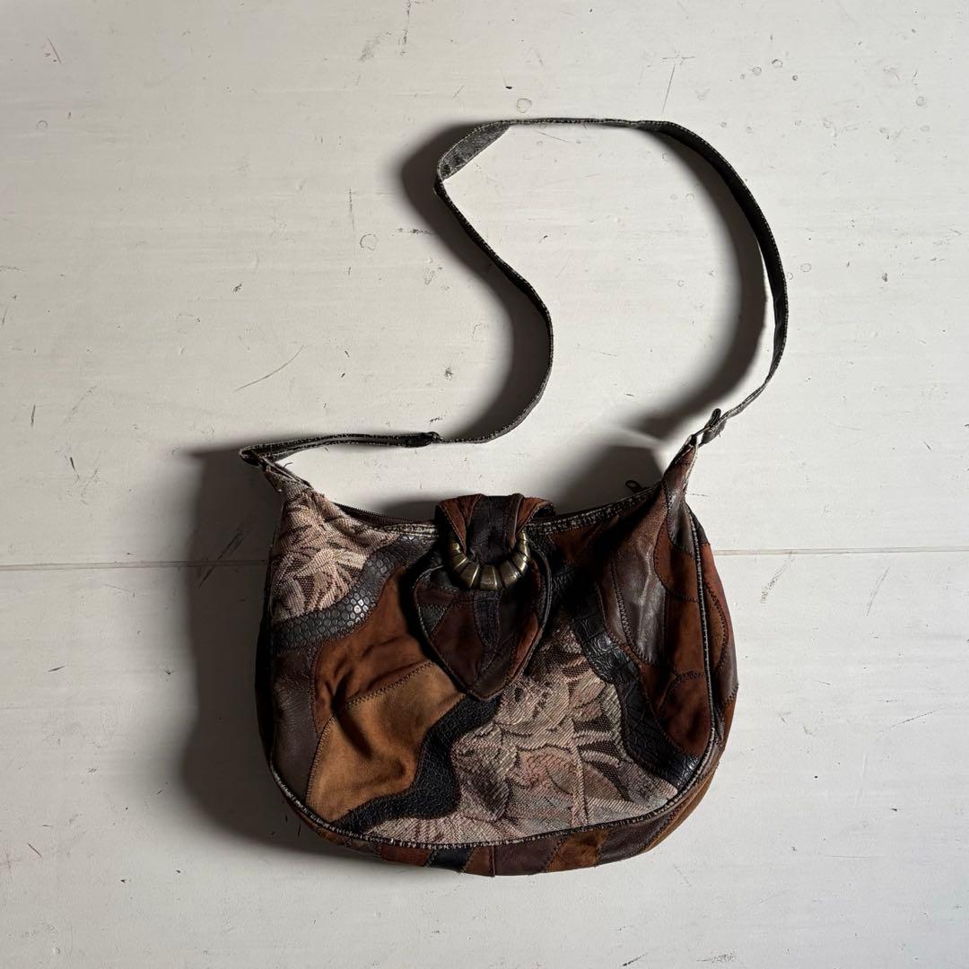 00's vintage 切り替え　ショルダーバッグ　アーカイブ　y2k