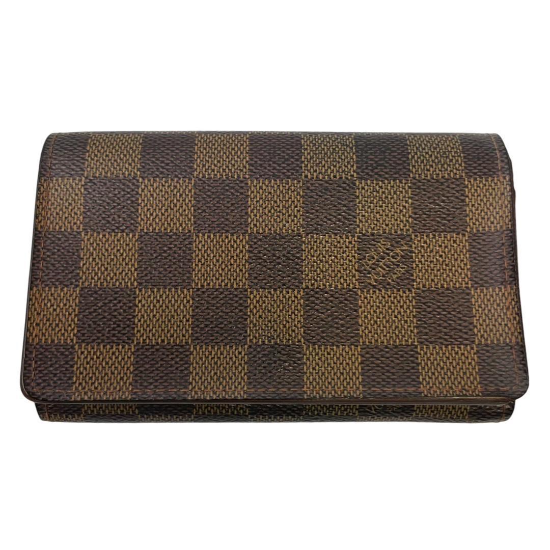 【激レア/廃盤品】 ルイヴィトン ポルトフォイユ トレゾール ダミエ エベヌ