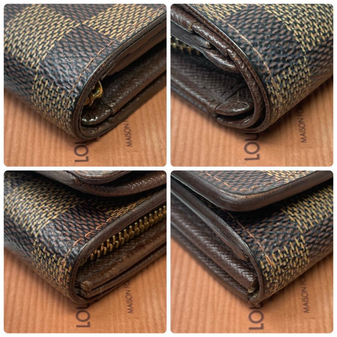 【激レア/廃盤品】 ルイヴィトン ポルトフォイユ トレゾール ダミエ エベヌ