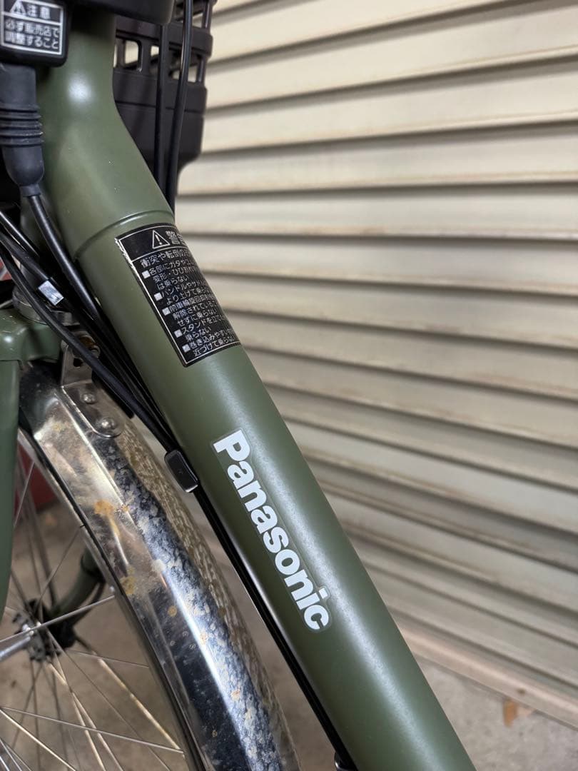 ☆Panasonic オリーブグリーン 電動アシスト自転車