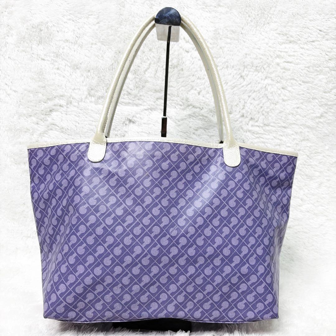 美品✨ GHERARDINI トートバッグ ソフティ パープル A4 収納可能