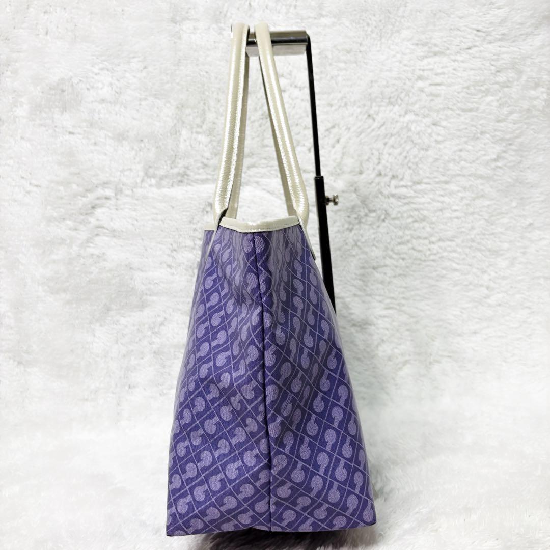 美品✨ GHERARDINI トートバッグ ソフティ パープル A4 収納可能