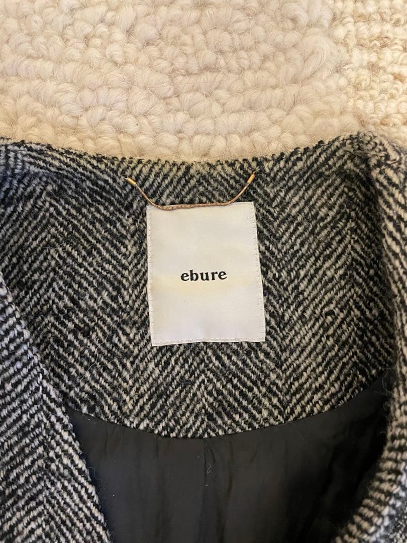 ebure ダブルブレスト ロングコート 38　<取り下げ前の最終値下げ>