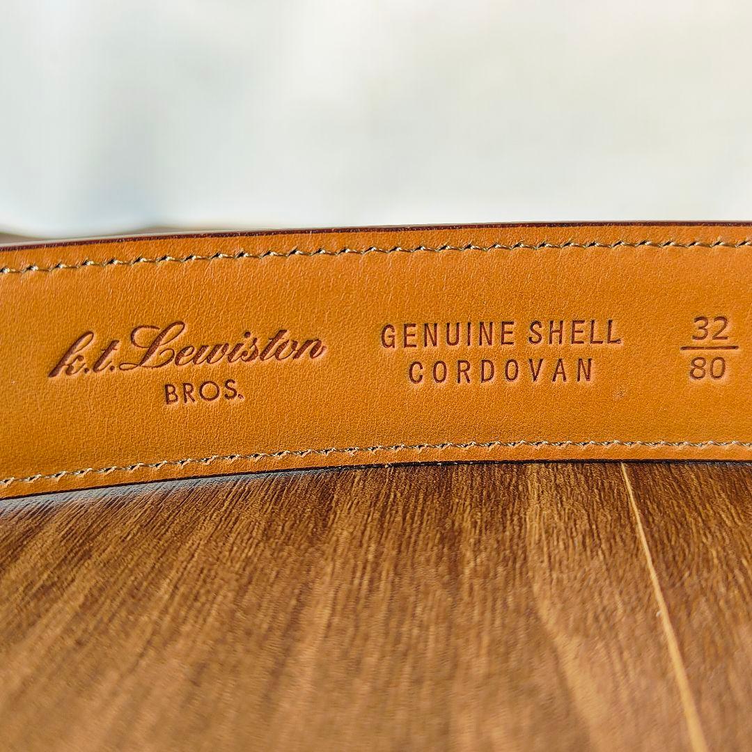 【極艶美品】K.T. Lewiston ラコタハウス正規品 高級コードバンベルト