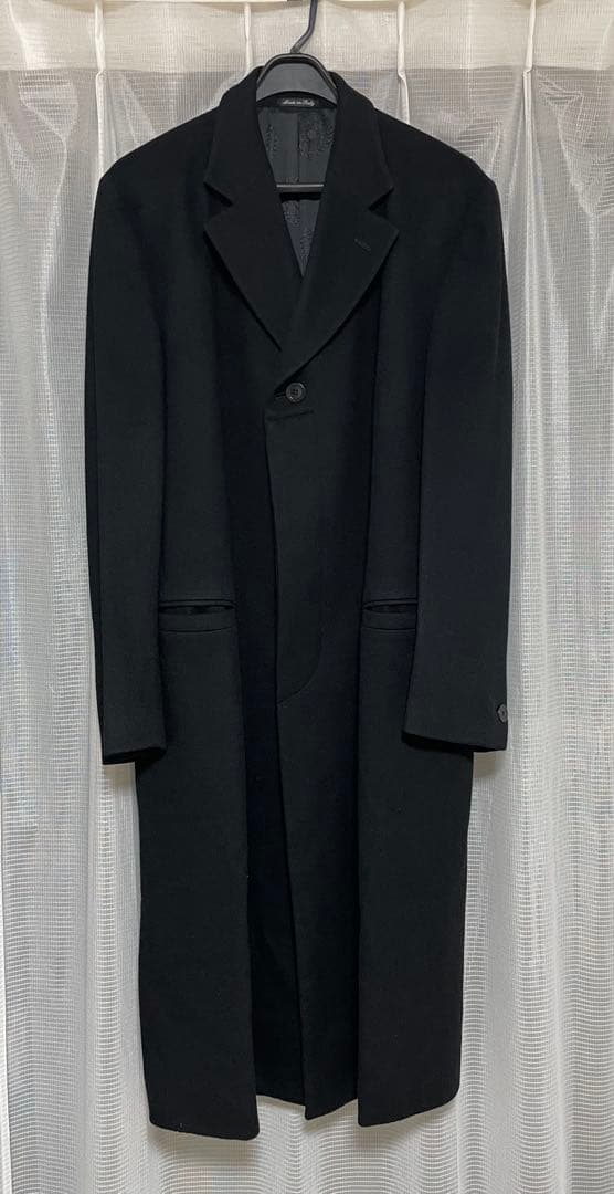 VERSACE CLASSIC チェスターコート 黒　Lサイズ～XLサイズ