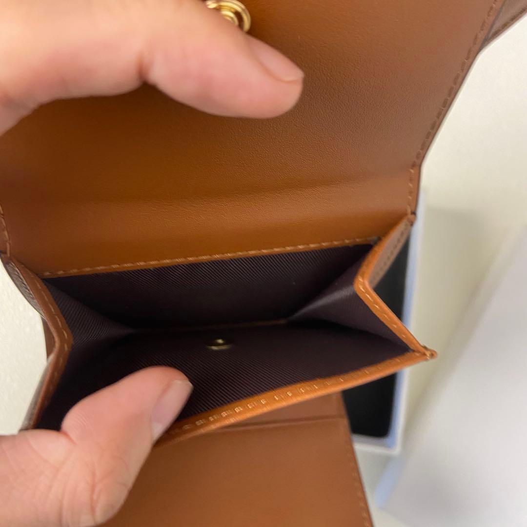 美品✨送料込み CELINEセリーヌ ブラウン 三つ折り財布