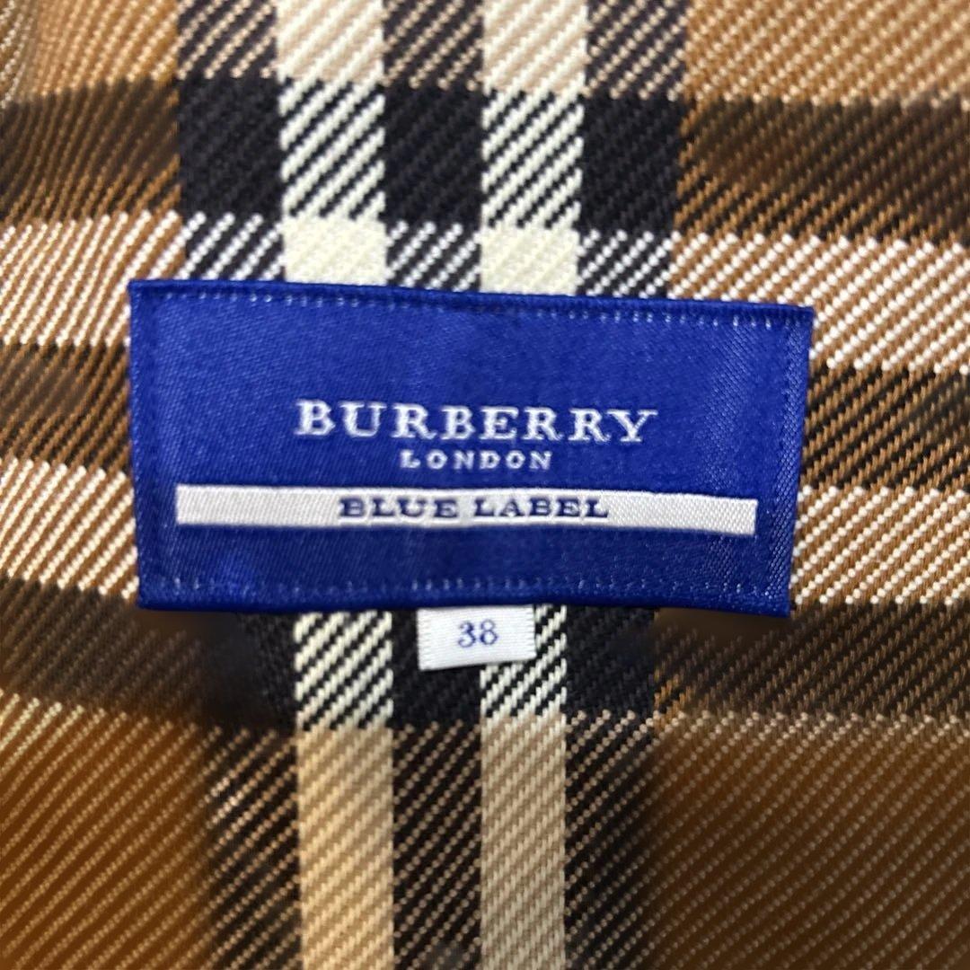 Burberry Blue Label ブラウンジャケット ウエストベルト付き