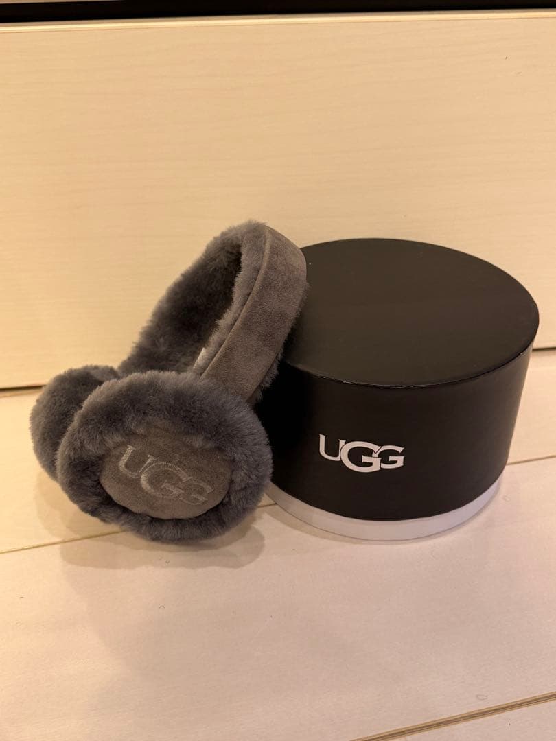 UGG グレー ファー耳あて イヤーマフ ボックス付き