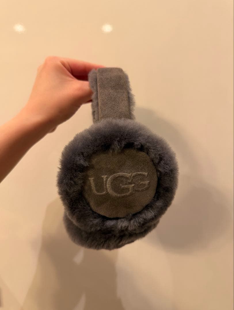 UGG グレー ファー耳あて イヤーマフ ボックス付き