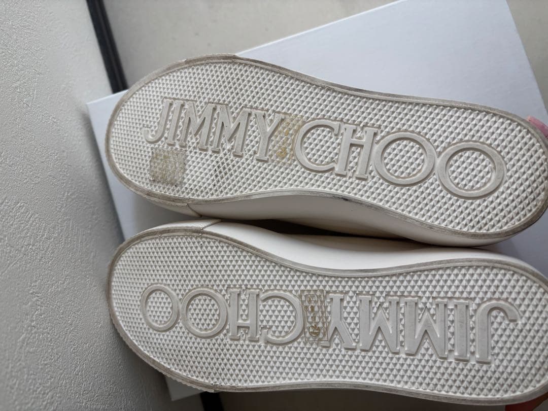 JIMMY CHOO クリーム色 スニーカー