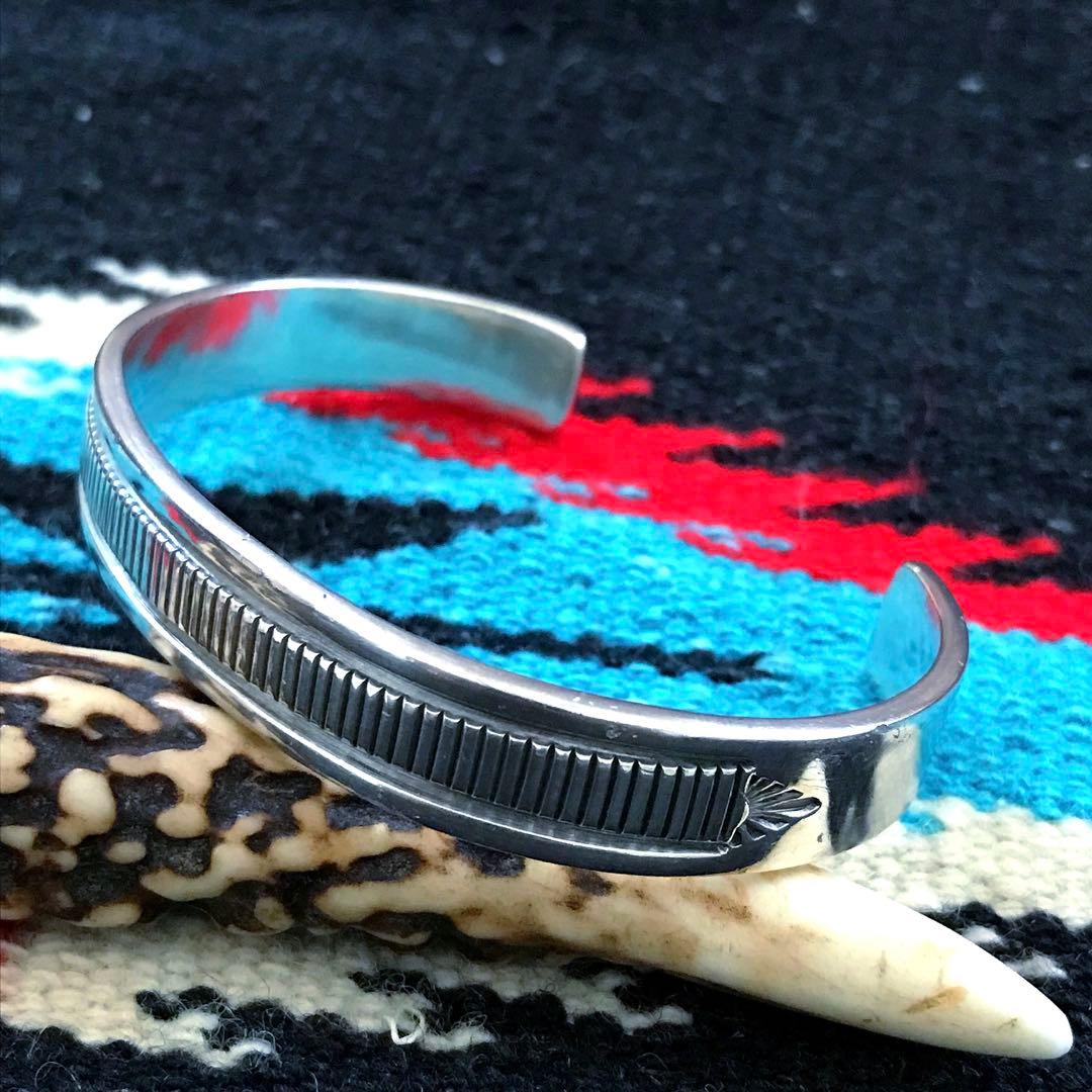 Indian Jewelry ブルースモーガン　　　シルバーバングル　　②