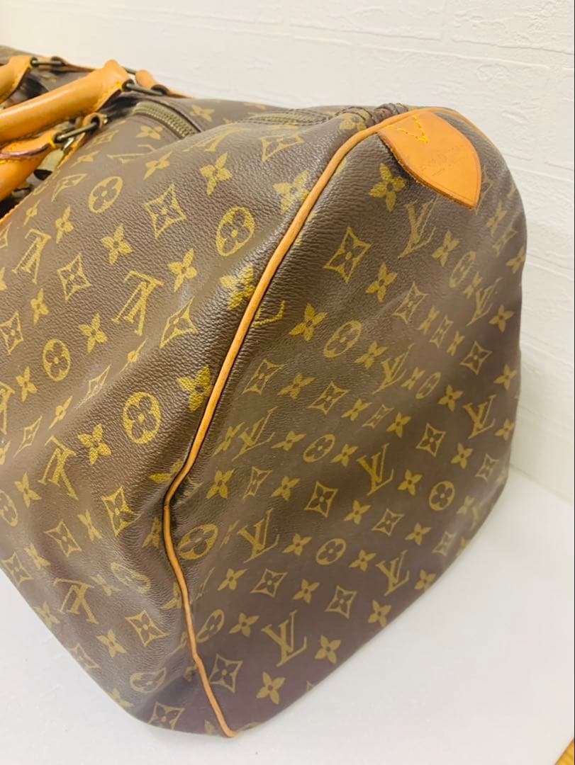 ルイヴィトン モノグラム ボストンバッグ キーポル60 レザー ブラウン