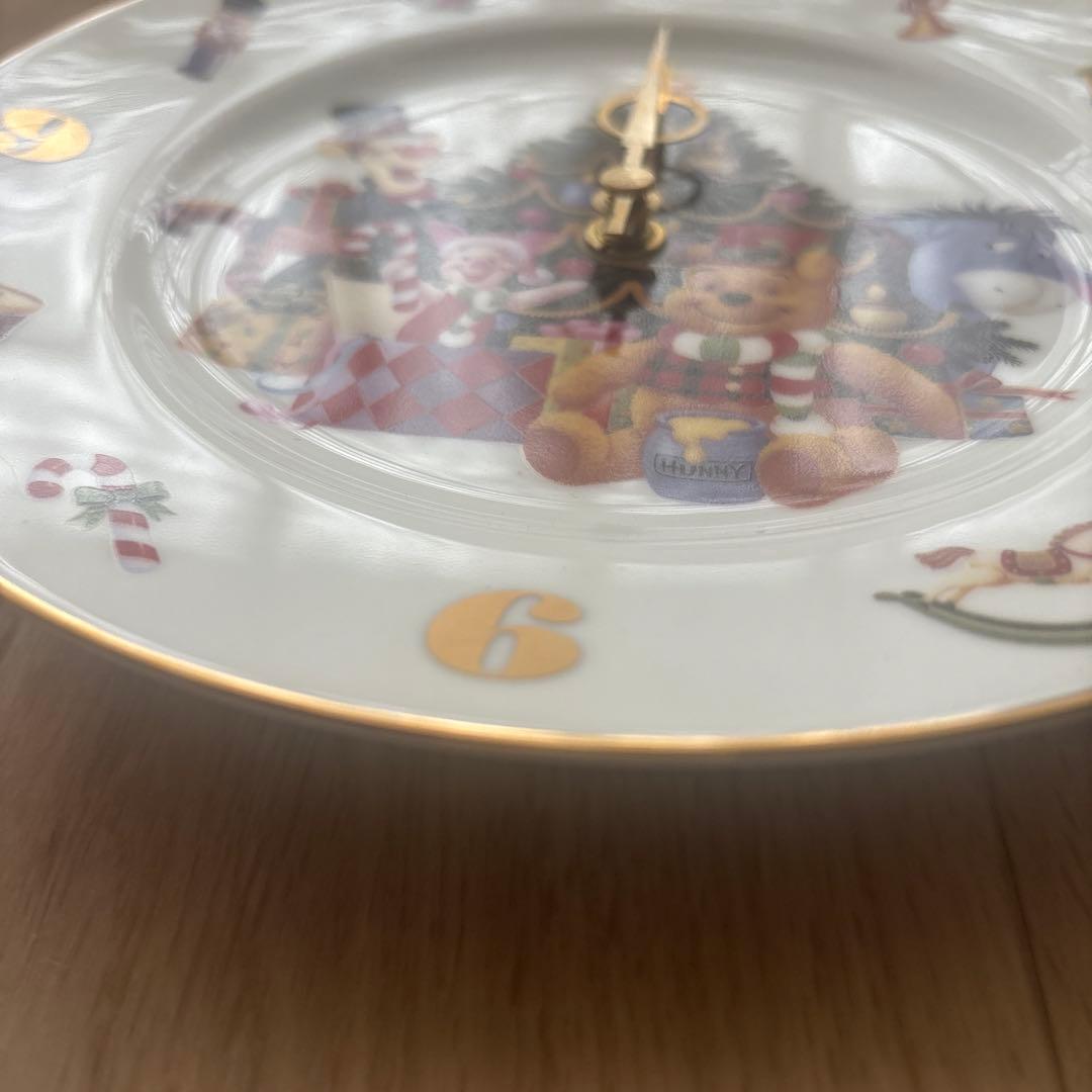 東京ディズニーランド クリスマス時計プレート プーさん