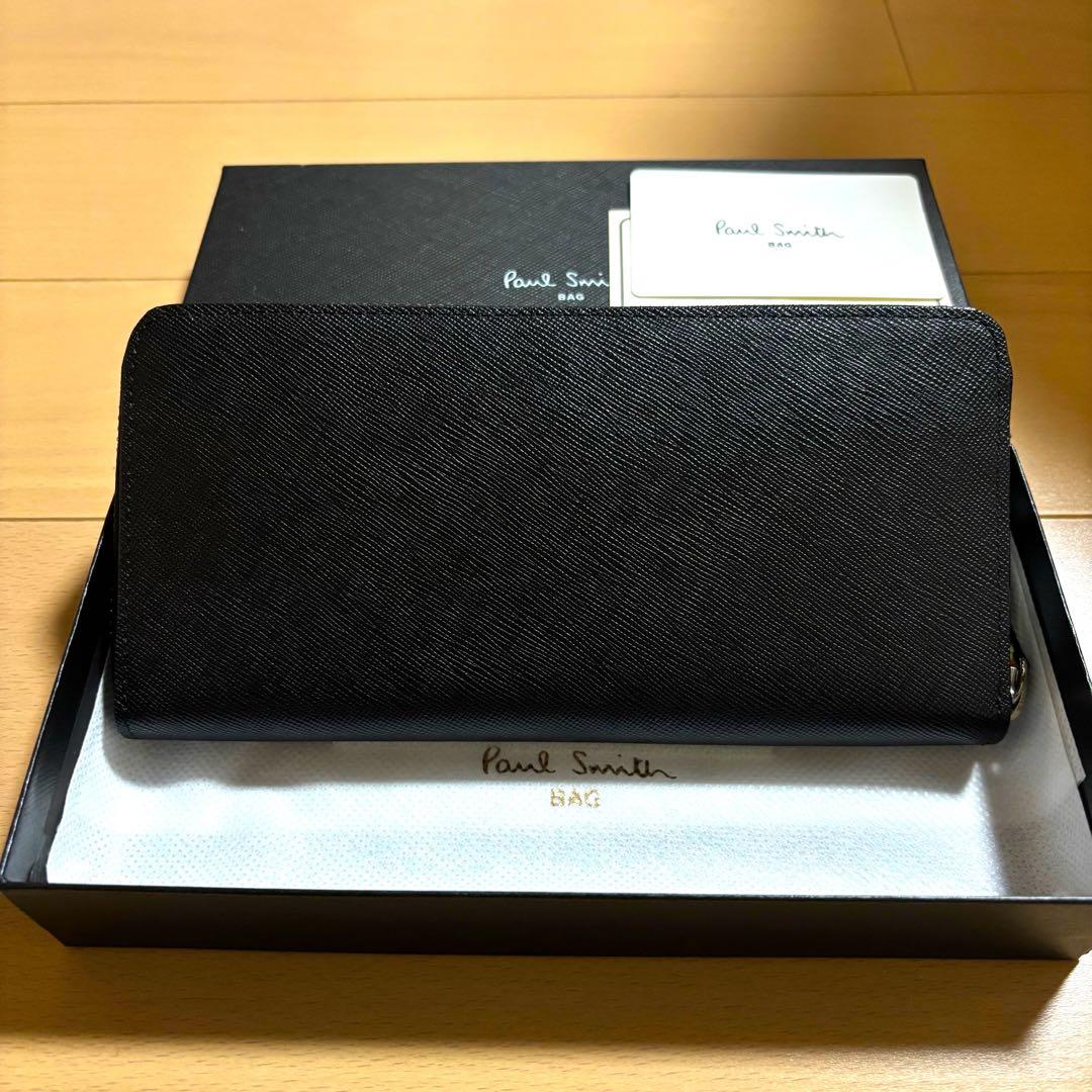 超激レア　Paul Smith ジップストローグレイン　長財布　新品未使用品　黒