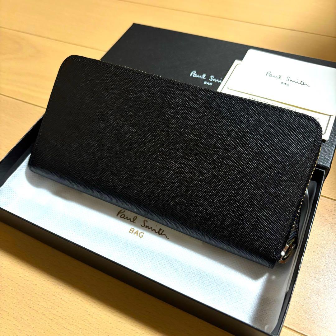 超激レア　Paul Smith ジップストローグレイン　長財布　新品未使用品　黒