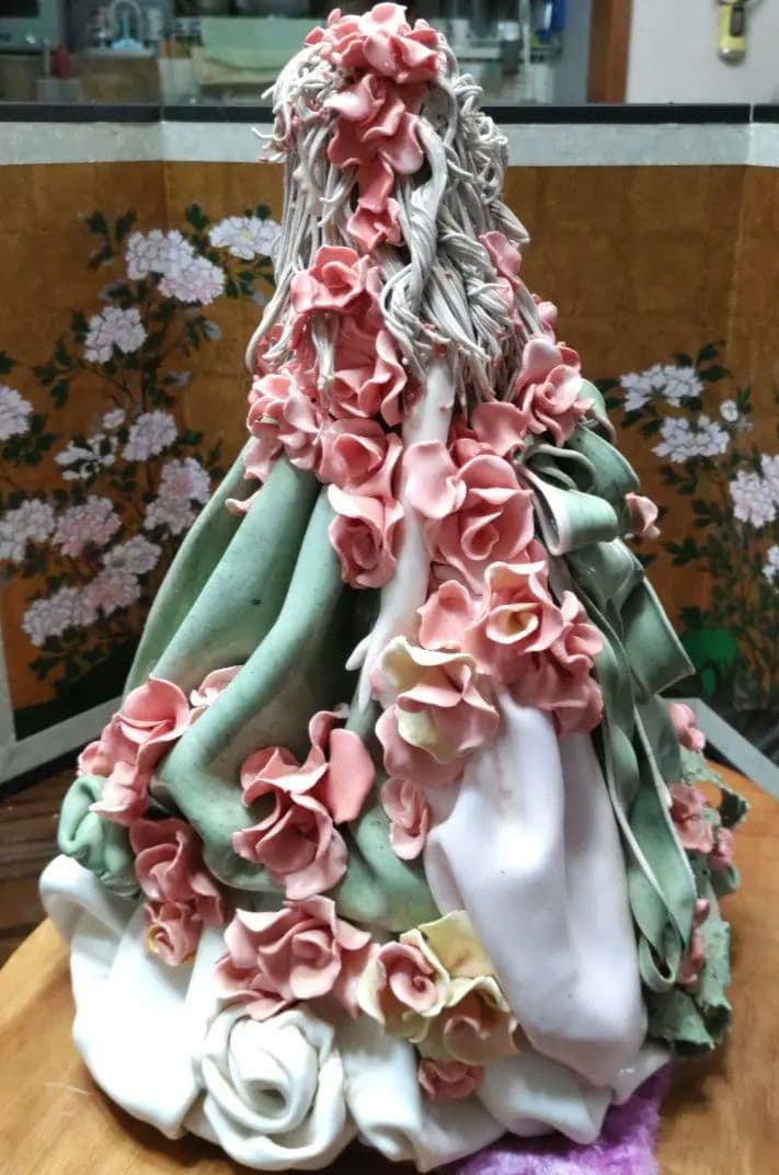 一点物　陶器人形 置物 ロマンドール ハンドメイド 焼き物　西洋人形　陶器製