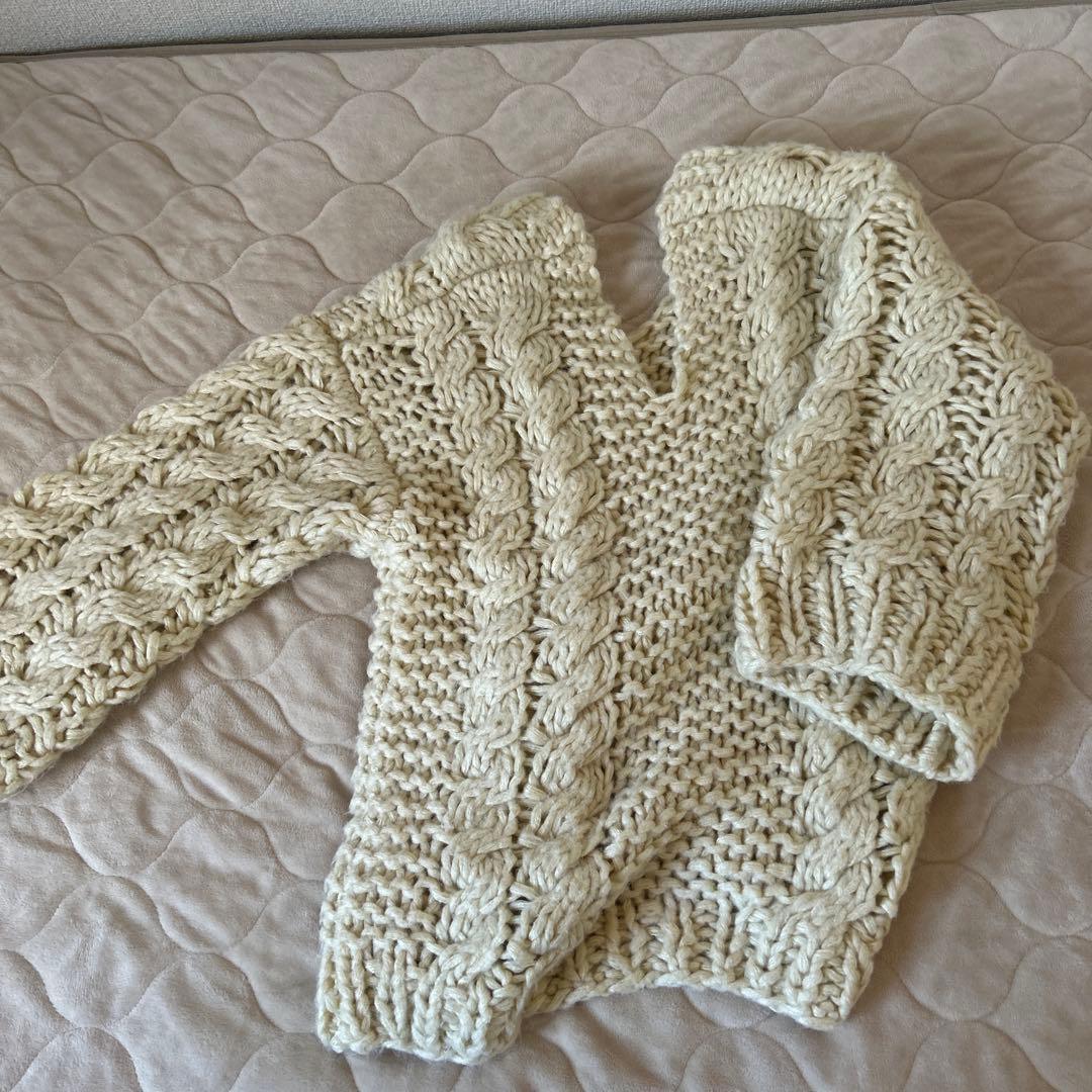 トップス efu HAND CABLE KNIT