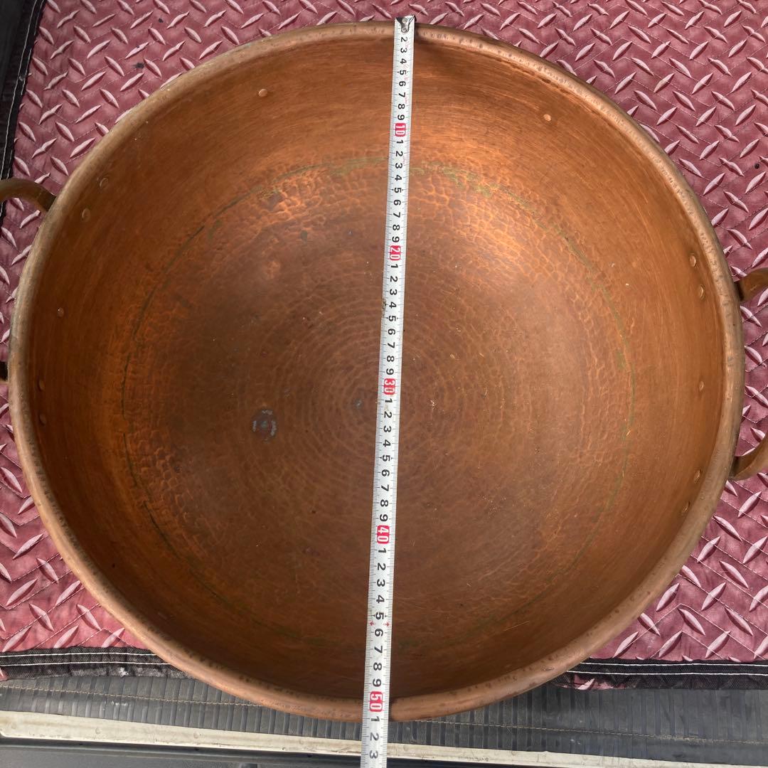 銅製 両手鍋 直径約50cm 高さ約20cm