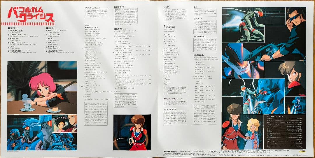 バブルガム クライシス　音楽集　大森絹子　亜蘭知子　LP盤　アナログ盤