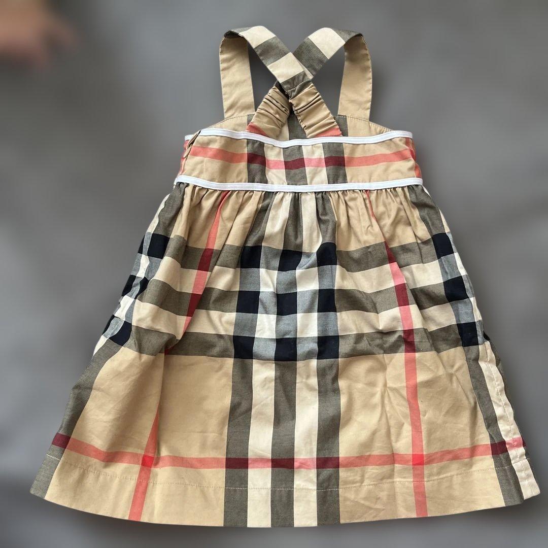 限定値下げ‼️美品☆Burberry【80】チェック柄ワンピース/12m