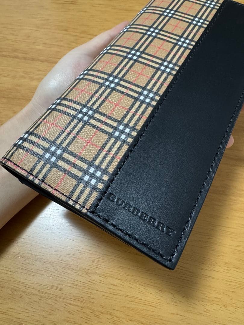 [新品未使用］バーバリー　長財布　新品　チェック