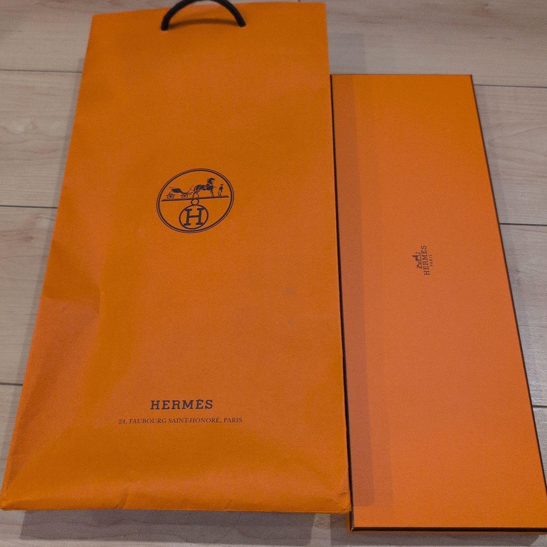 新品 HERMÈS エルメス シルクネクタイ ネイビー レッド