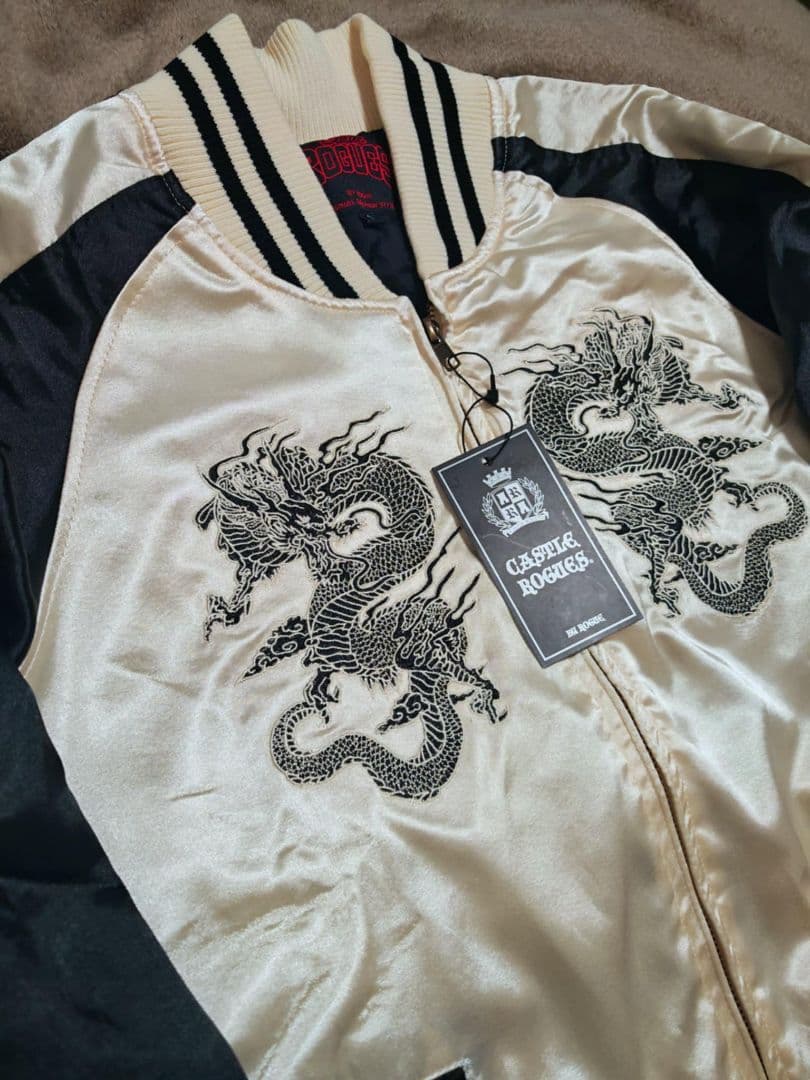 ROGUES 未使用近い 日本限定虎 スカジャン unisex サテン