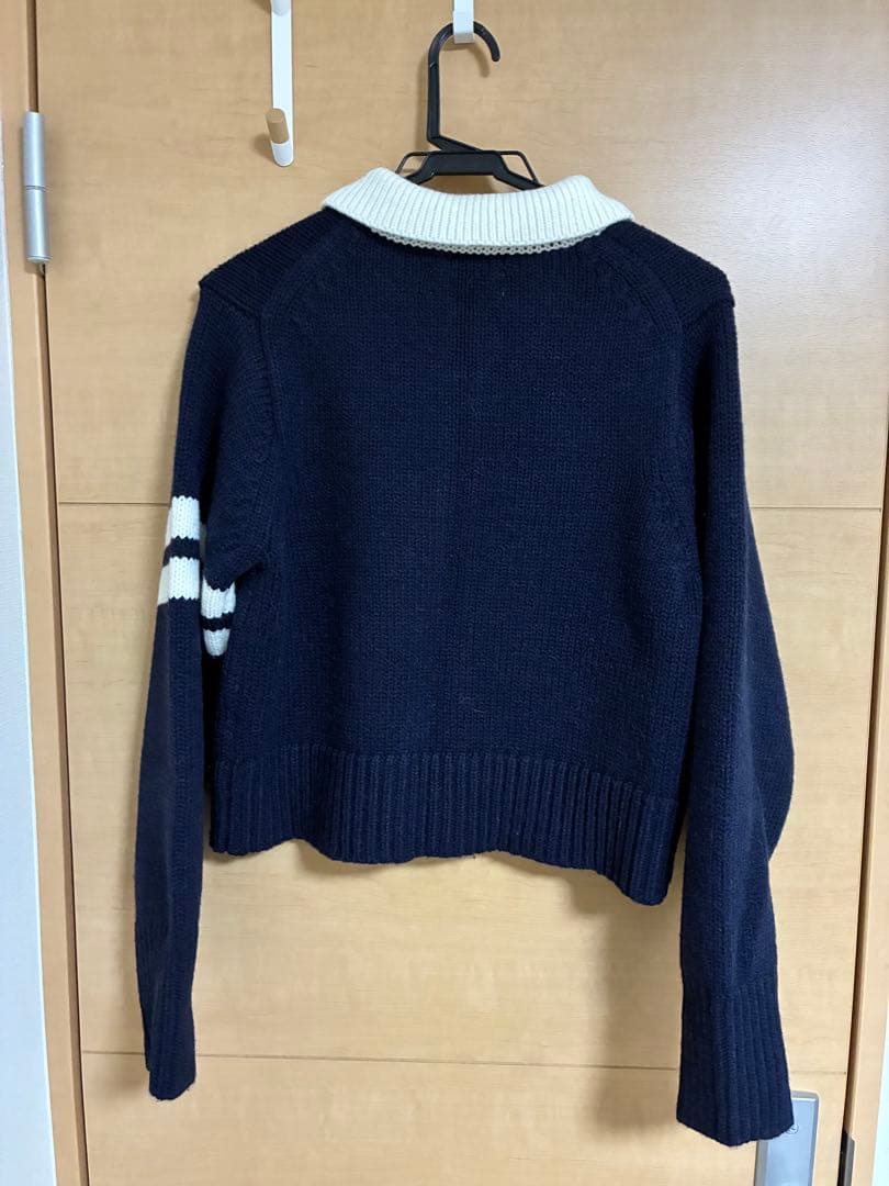 アダムエロペ ADAM ET ROPE ネイビー ポロニット セーター