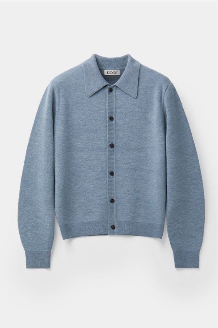トップス coor Top Fill Wool Collar Cardigan