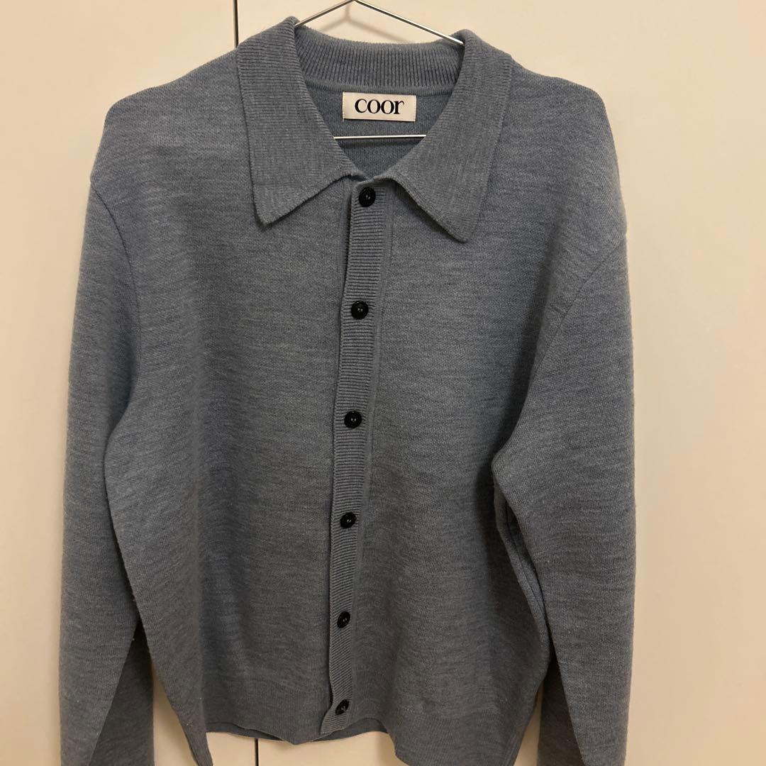 トップス coor Top Fill Wool Collar Cardigan