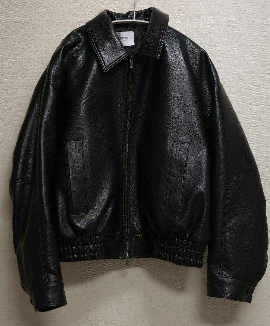 ジャケット・アウター NOKCHA throat latch fake leather jacket
