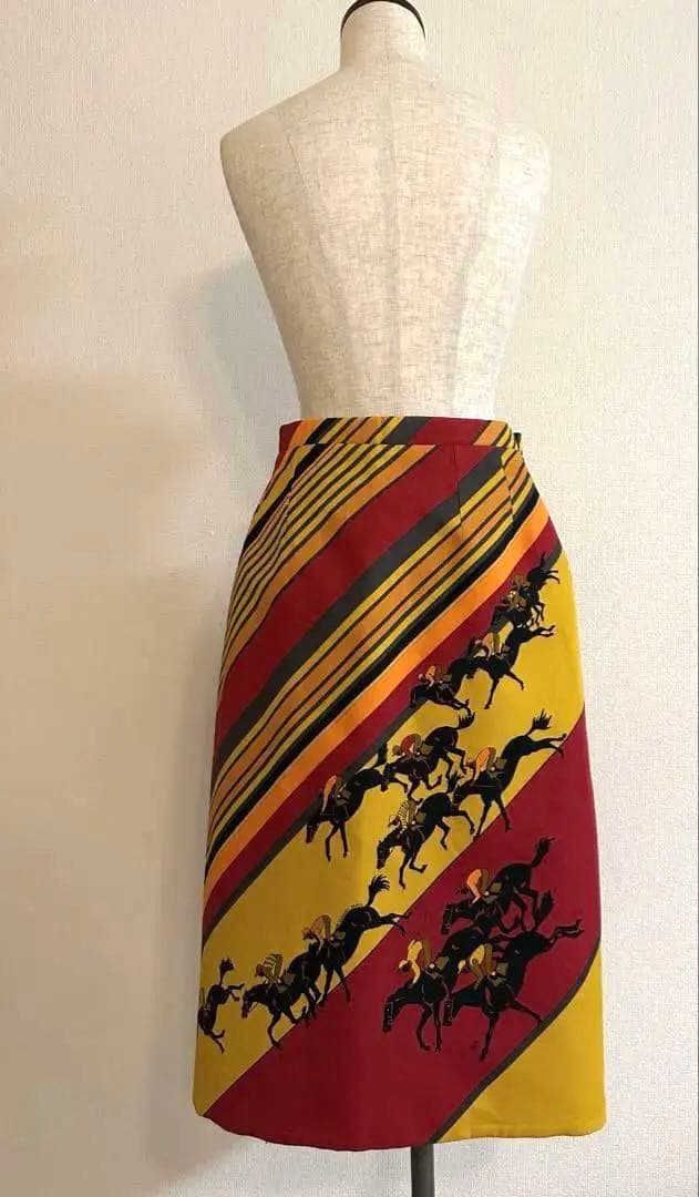 エルメス　正規品　リバーシブル　巻きスカート