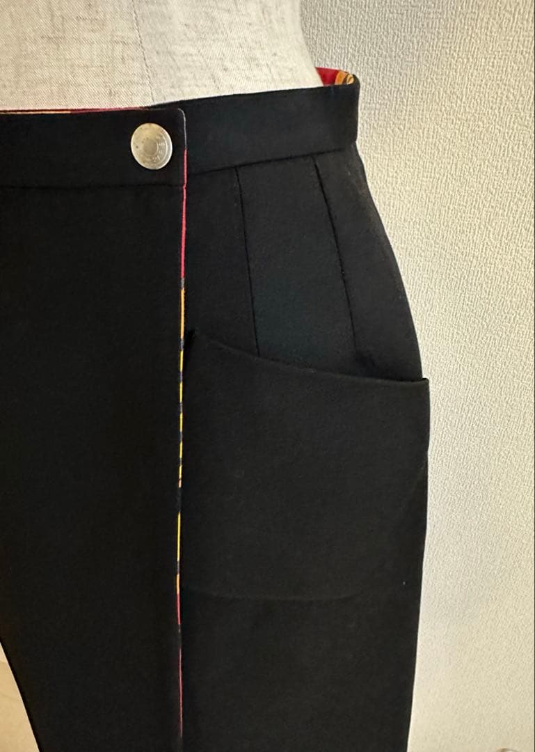 エルメス　正規品　リバーシブル　巻きスカート