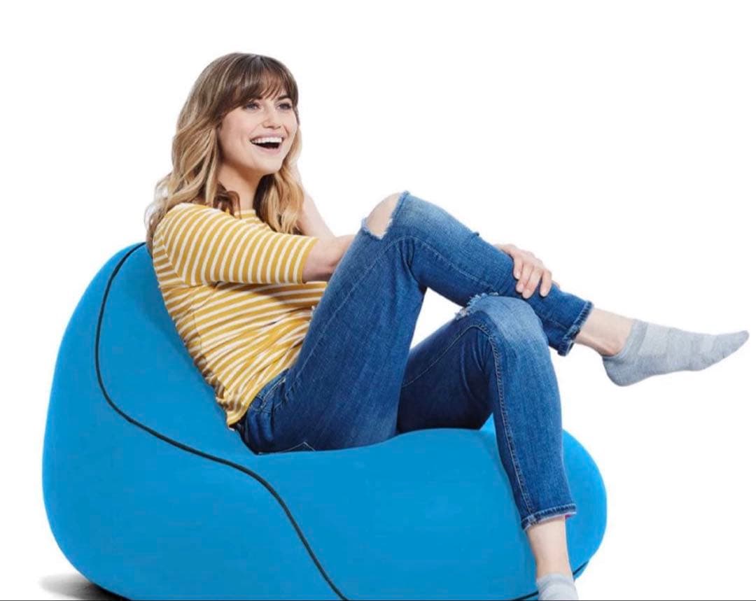 Yogibo Lounger（ラウンジャー）ビーズクッション アクアブルー